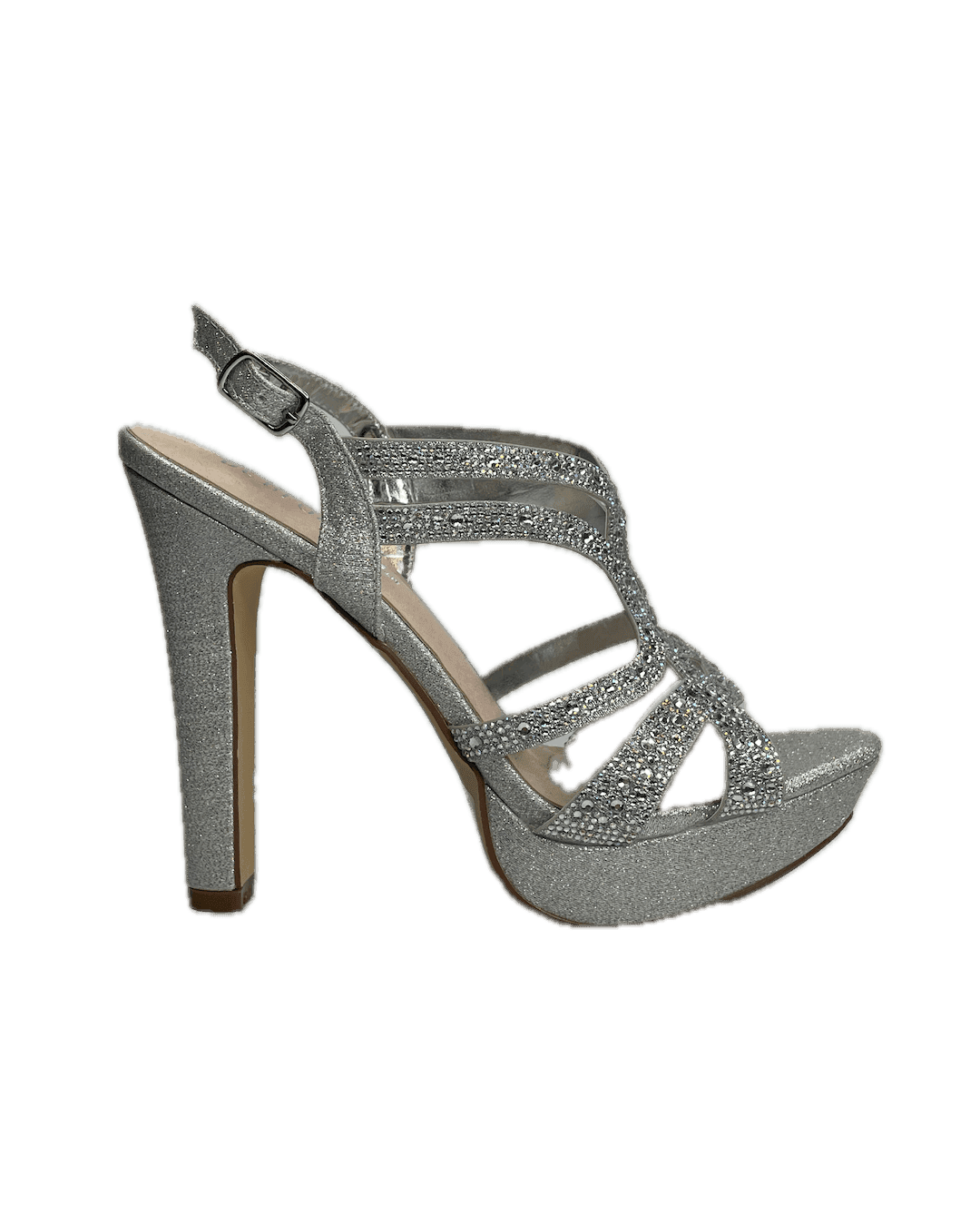 Miya-309 Womens De Blossom Platform Block Heel With Sparkly Stones Open ...