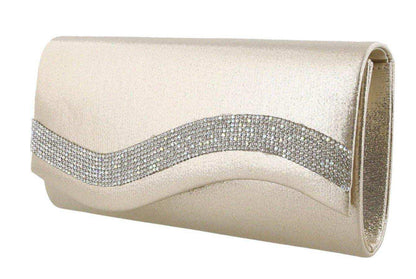 HB-170A Rhinestone Shiny Clutch - D'Moda Shoes