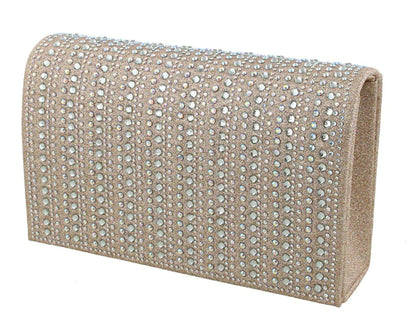 HB-89C Rhinestone Clutch - D'Moda Shoes